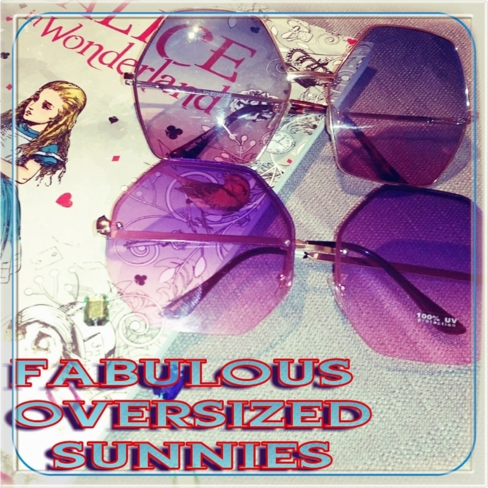 Rad OVERSIZED Ombre Sunglasses. 2 Brand New Pairs